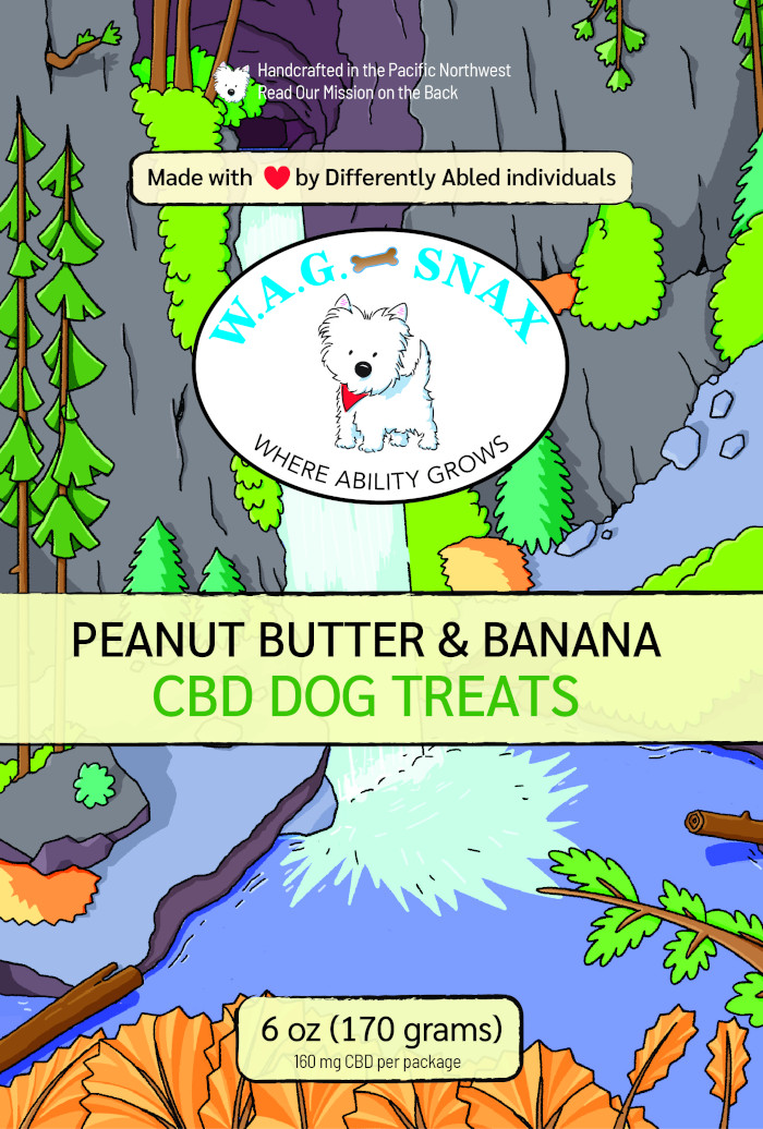 Peanut butter & Banana CBD Dog Treats