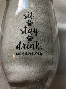 wine glass close up